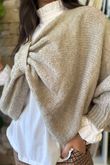 Big Softie Batwing Or Butterfly Knit Oatmeal